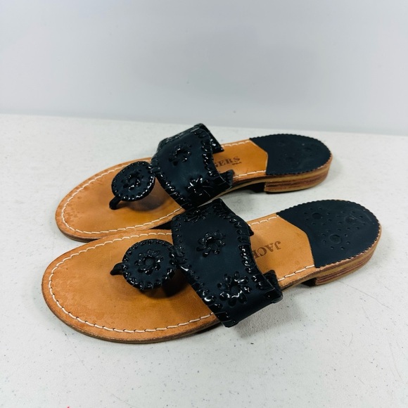 Jack Rogers Women's Black Sandals size 6M - Picture 4 of 8